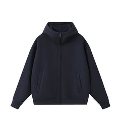 Unisex 400g High Neck Zip-Up Hoodies