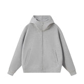 Unisex 400g High Neck Zip-Up Hoodies