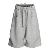 Summer Solid Color Simple Elastic Waist Short