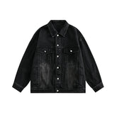 Men's Denim Jacket Oversize Vintage Coat