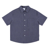 Men's Casual Boxy Plaid Short Sleeve Shirts