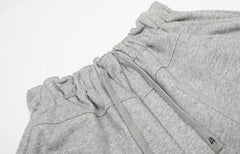 Summer Solid Color Simple Elastic Waist Short