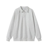 Men's High Street Fashion 350gsm Solid Color Polo