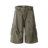Men's Multi-Pocket Loose Fit Casual Work Shorts