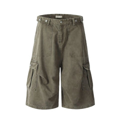 Men's Multi-Pocket Loose Fit Casual Work Shorts