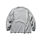 Unisex Loose Striped Long Sleeve Sweatshirts