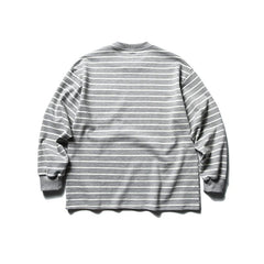 Unisex Loose Striped Long Sleeve Sweatshirts