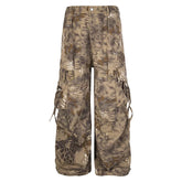 Men's Vintage Baggy Snake Pattern Cargo Pants