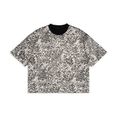 240gsm Double-sided Leopard Print Short-sleeved