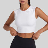 Hollow-Out Knotted Back Detachable Sports Vest