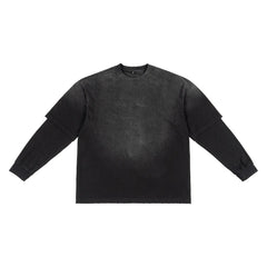 Double Layer 100% Cotton 260gsm Distressed Sweatshirts