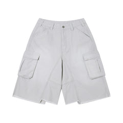 Heavyweight Acid Washed 100% Cotton 310gsm Cargo Shorts