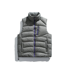 Men's Lightweight Soild Color Down Coat Vest