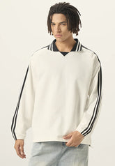 380gsm 100% Cotton Striped Line Sweatshirts
