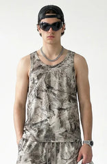 Men's Camouflage Loose Sleeveless