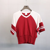 210G Canvas Breathable V-Neck Short-Sleeve