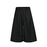 High Quality Wide Leg Pleated Bermuda Shorts