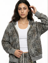 400gsm 100% Cotton Double-end Zipper Hoodie