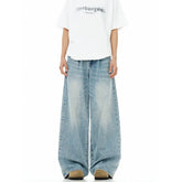 Fashion Casual Washed Denim Pants
