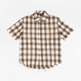 Men's Retro Plaid Short-Sleeved Shirt