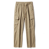 Spring Lightweight Casual Solid Color Flat Cargo Pants