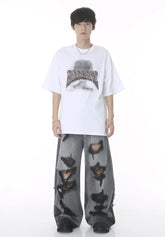 Men's Fashionable Distressed Jeans