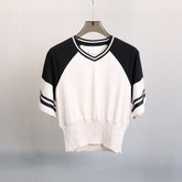210G Canvas Breathable V-Neck Short-Sleeve
