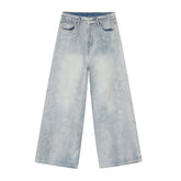 High Street Loose Fit Retro Light Blue Baggy Denim Pants