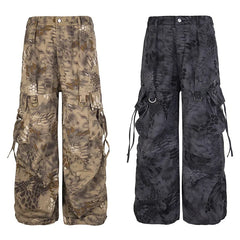 Men's Vintage Baggy Snake Pattern Cargo Pants