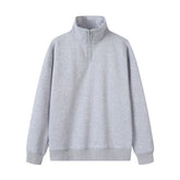 Solid Color Stand Neck Sweatshirts