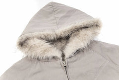 American Style Street Fur Collar Bomber Jacket