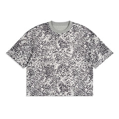 240gsm Double-sided Leopard Print Short-sleeved