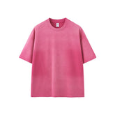 100% Cotton Oversized Acid Wash Blank T Shirt