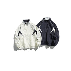 Fashion Stand-up Zipper Jacket