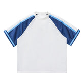 Patchwork Color Breathable Summer Mesh T-shirt