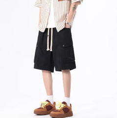 Casual Streetwear Cargo Shorts With Side Pockets