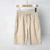 Casual Loose Fit Breathable Linen Regular Shorts