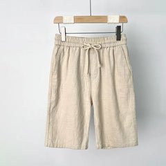 Casual Loose Fit Breathable Linen Regular Shorts