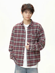 Men's Plaid Shirts Long Sleeves
