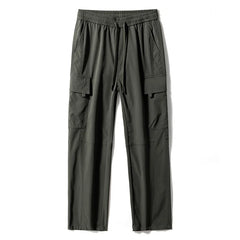 Spring Lightweight Casual Solid Color Flat Cargo Pants
