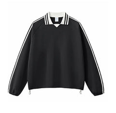 380gsm 100% Cotton Striped Line Sweatshirts