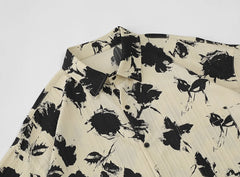 Loose Oversized High Quality Lightweight Floral Printing T-shirt