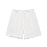 Solid Pattern 350gsm Wide Leg Acid-Wash Baggy Short