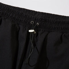 Elastic Waist Wide-Leg Sweatpants
