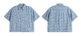 Distressed T Shirts Boxy Fit 230gsm Top Button-Up T-Shirt