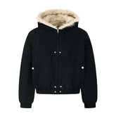 American Style Street Fur Collar Bomber Jacket