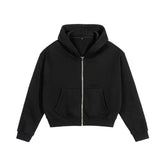 Cropped Boxy Fit Hoodie
