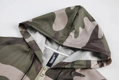 Spring New Design Loose Camouflage Hooded Jacket
