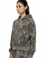 400gsm 100% Cotton Double-end Zipper Hoodie