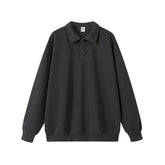 Men's High Street Fashion 350gsm Solid Color Polo